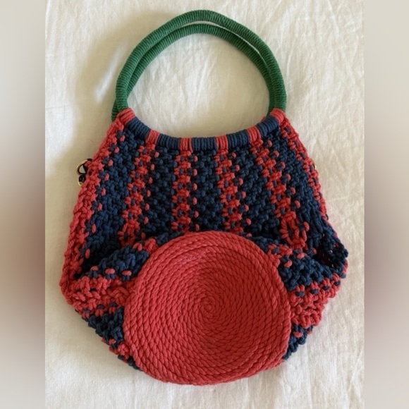 Clare V Betty Bag top handles crochet D rings - Picture 6 of 14